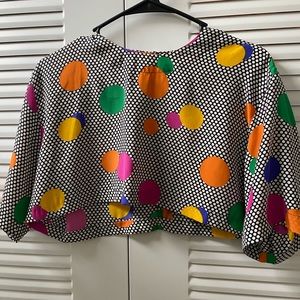 Polka dot crop top
